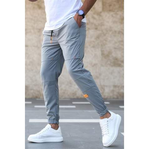 Madmext Men Basic Smoke Gray Sweatpants 5412 - Füme