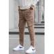 Slim Fit Camel Cargo Trousers For Men 5714 - Camel