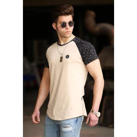 Madmext Camel Basic T-shirt for Men 4523 - Camel