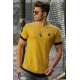 Madmext Yellow Rapped T-shirt for Men 4489 - Sarı