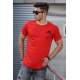 Madmext Red T-shirt with Pocket for Men 4492 - Kırmızı