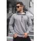 Madmext Men Dye Gray Sweatshirt 5334 - Boyalı gri