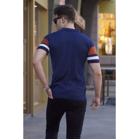 Men Navy Blue Polo T-Shirt 5730 - Lacivert