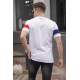 Men Printed White T-Shirt 5850 - Beyaz