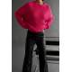 Mad Girls Oversize Fuchsia Sweater MG1344 - Fuşya