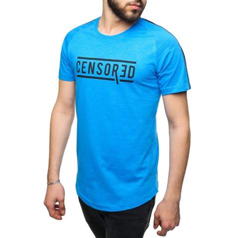 Madmext Men Blue T-shirt 2257 - Mavi