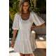 Women White Mini Dress - Beyaz