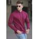 Madmext Men Printed Maroon Sweatshirt 5304 - Bordo