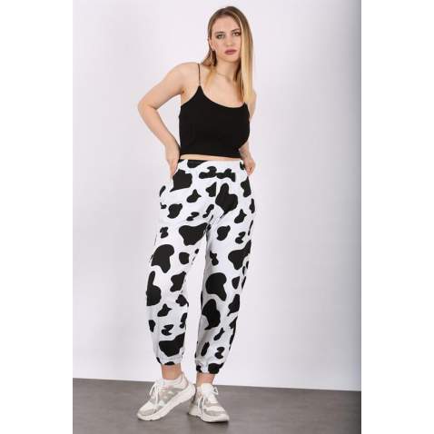 Mad Girls White Dalmatians Sweatpants MG1147 - Beyaz