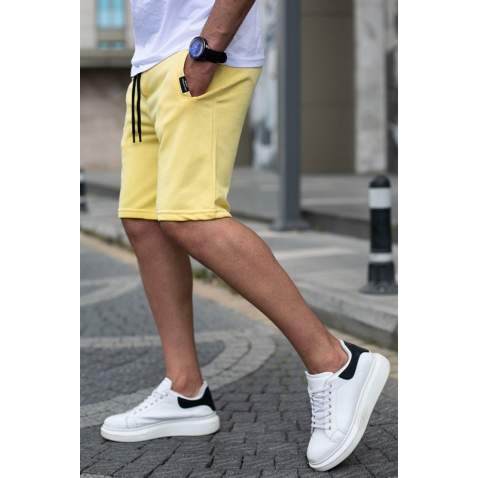 Madmext Men Yellow Shorts 4842 - Sarı