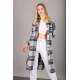 Mad Girls Gray Plaid Coat MG1234 - Gri