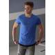 Madmext Men Blue Plain T-shirt 4465 - Saks