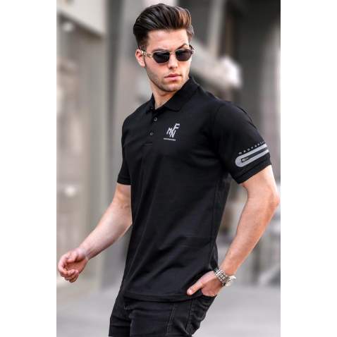 Men Black Polo T-Shirt 5862 - Siyah