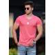 Madmext Pink Basic T-shirt for Men 4447 - Pudra