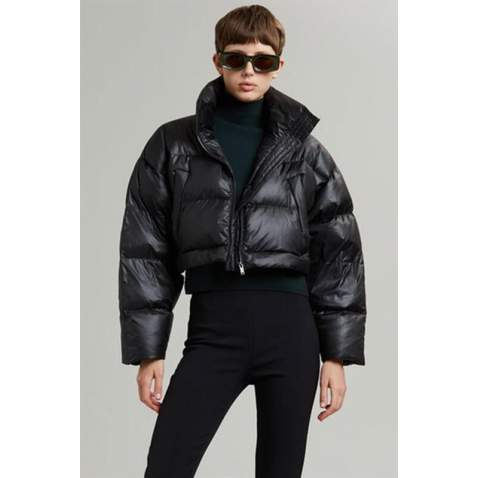 Mad Girls Black Puffer Jacket MG1398 - Siyah