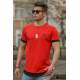 Madmext Orange Rapped T-shirt for Men 4489 - Turuncu