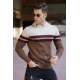 Madmext Beige Sweater With Hoodie For Men 5624 - Bej