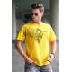 Madmext Yellow Printed T-shirt for Men 5251 - Sarı