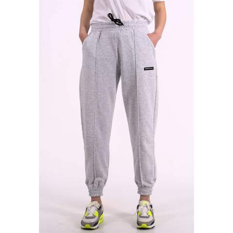 Mad Girls Grey Jogger Sweatpants MG303 - Gri