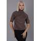 Wood Brown High Neck Knitwear Sweater MG1565 - Acı kahverengi