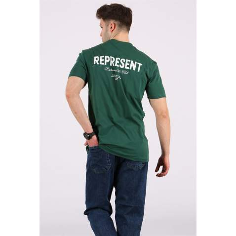 Madmext Men Printed Green T-shirt 5805 - Yeşil