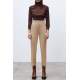 Mad Girls High Waist Beige Trousers MG1331 - Bej