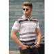 Madmext Men Gray Polo T-shirt 5279 - Gri