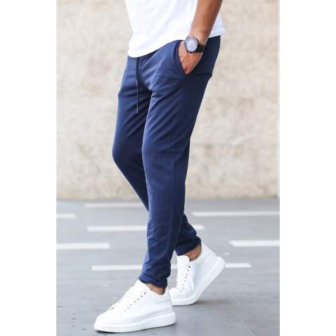 Madmext Blue Basic Sweatpants 2925 - Sax mavi