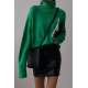 Mad Girls Turtleneck Green Sweater MG1252 - Yeşil