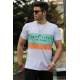 Madmext White Printed T-shirt for Men 4499 - Beyaz