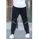 Black Printed Sweatpants T5476 - Siyah