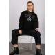 Mad Girls Black Sweatshirt MG1208 - Siyah