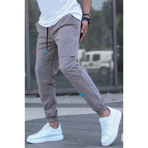 Madmext Men Basic Mink Gray Sweatpants 5412 - Vizon