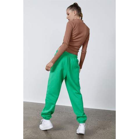 Women Green Oversize Sweatpants MG1235 - Yeşil