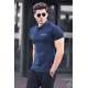 Madmex Navy Blue Polo Shirt for Men 4614 - Lacivert