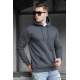 Madmext Men Smoke Gray Sweatshirt 5339 - Füme