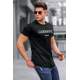 Madmext Black Printed T-shirt for Men 4018 - Siyah