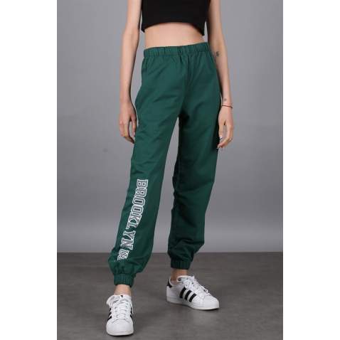 Mad Girls Green Sweatpants MG1102 - Yeşil