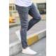 Madmext Dark Grey Slim Fit Jean Mdx9041 - Füme