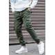 Madmext Men Slim Fit Khaki Cargo Trousers 5695 - Haki