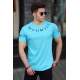 Madmext Blue T-shirt for Men 4512 - Turkuaz