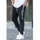 Black Printed Sweatpants T5476 - Siyah