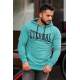 Madmext Green Printed Hoodie 4175 - Yeşil