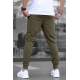 Madmext Men Elastic Bottom Khaki Sweatpants 4821 - Haki