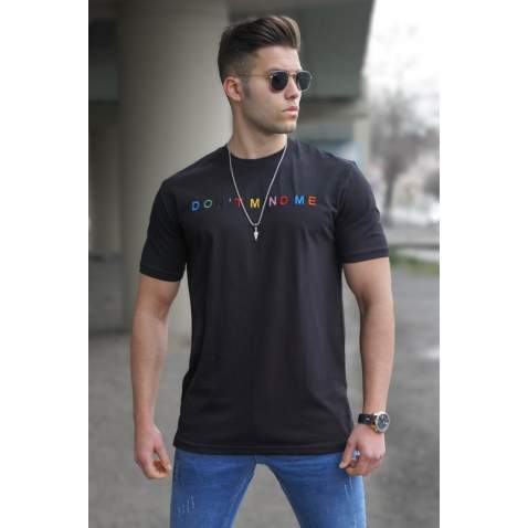 Madmext Men Black T-shirt 5363 - Siyah