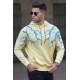 Madmext Men Printed Yellow Sweatshirt 5286 - Sarı