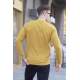 Mustard Striped Knitwear Sweater 5961 - Hardal