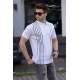 Men White Polo T-Shirt 5822 - Beyaz