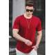 Madmext Men Maroon T-shirt 4951 - Bordo