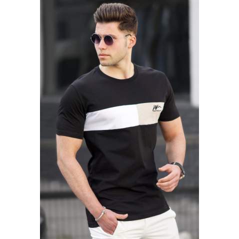 Madmext Men Black T-shirt 5249 - Siyah